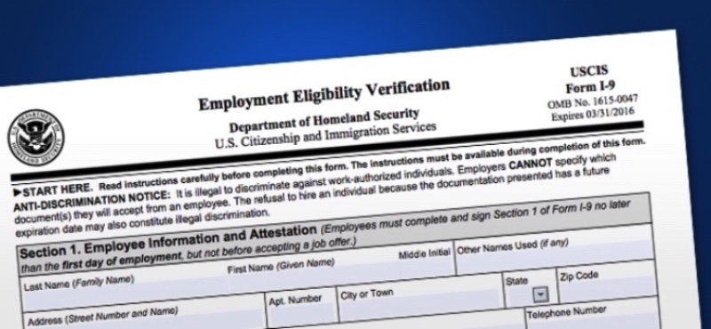 Your HR News for the month of September: Form I-9